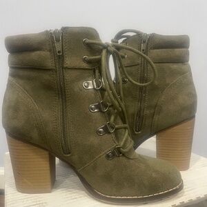 High top high heel boots